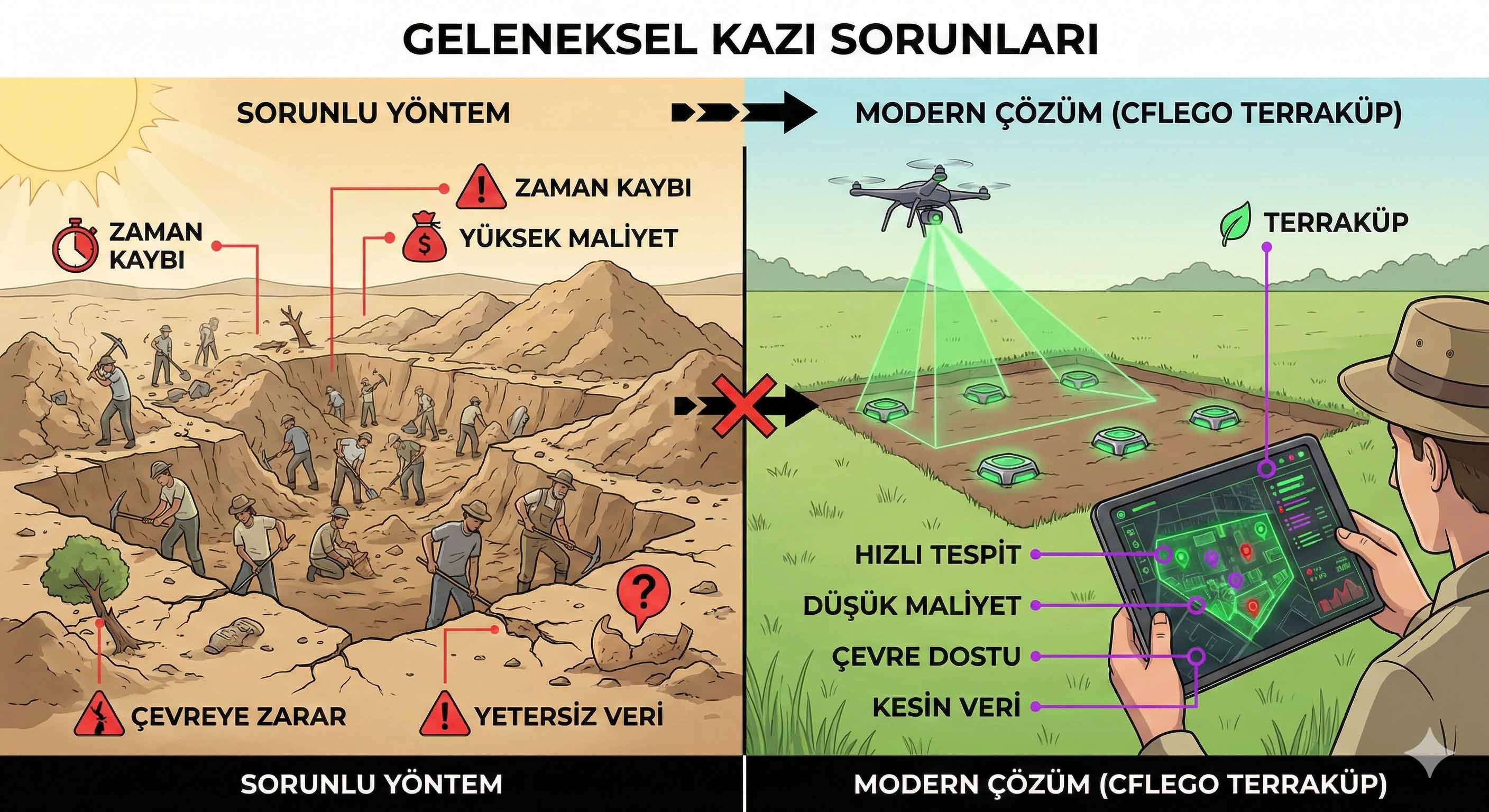 Geleneksel Kazı Sorunları